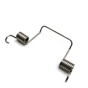 Custom Nickel Plating Button Trash Can Double Wire Aluminium Torsion Spring