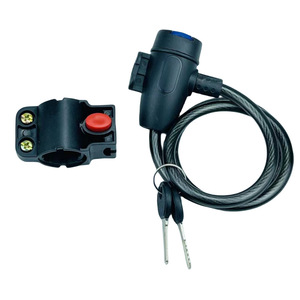 Cadenas à câble pour vélo avec clés, en fil métallique, pour vélo, VTT, vélo électrique, antivol, sécurité renforcée, conception durable - Product Image 5