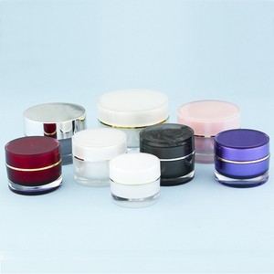 Bán Sỉ Bình Đựng Kem Mỹ Phẩm Acrylic Trong Suốt Cổ Điển Phổ Biến Hình Tròn 5Ml 10Ml 15Ml 20Ml 25Ml 30Ml 50Ml - Product Image 1