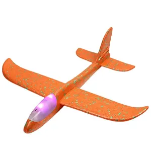 DOULUO pesawat Glider busa Mini, mainan pesawat terbang lempar busa permainan olahraga pesawat terbang mainan lucu