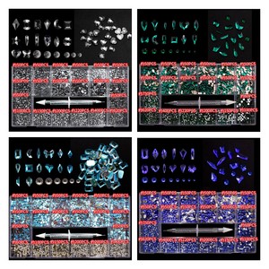 Boîte de cristaux de verre à fond plat, pierre de diamant, strass pour ongles, design <span class=keywords><strong>Nail</strong></span> <span class=keywords><strong>Art</strong></span>, pièces - Product Image 6