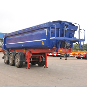 Camion benne basculante hydraulique robuste à trois ou quatre essieux de 40 mètres cubes et remorque à vendre - Product Image 5