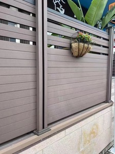 Wpc impermeabile recinzione <span class=keywords><strong>esterno</strong></span> recinzione di sicurezza pannelli modello 3D in alluminio Design per cortile cortile fattoria recinzione uso - Product Image 5