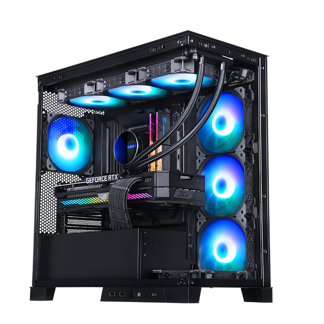 SAMA Tempered Glass case Computer Easy Install 40series GPU Gabinete Pc Gaming OEM Computer case Gaming