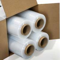 Film étirable antistatique LLDPE, rouleau souple à haute élasticité pour emballage industriel, compatible avec les machines de conditionnement, processus de moulage facile.