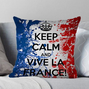 Funda de cojín de tela de poliéster súper suave con letras de torre de hierro de París decorativa para el hogar Retro de 45x45cm - Product Image 4