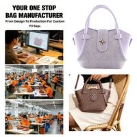 Sac fourre-tout en cuir PU pour femme avec boucle magnétique, sac seau Macaron, mode, marketing, ODM, vente en gros, fournisseur d'usine