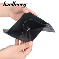 Dompet Kulit Pria Korea Merk Mans Wallet Dompet Uang dan Kartu dengan Tali Pergelangan Tangan
