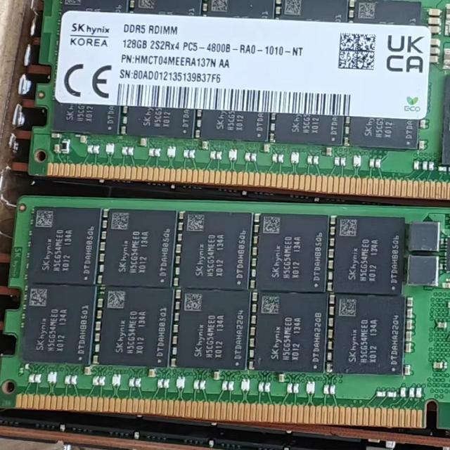 SK hynix Server Memory RDIMM DDR5 128G 256G 5600MHz 4800MHz HMCT14MEERA147N HMCT14AGERA209N HMCT14AEERA152N HMCT04MEERA137N