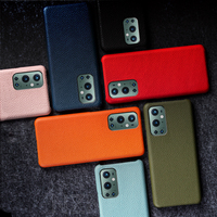 Coque de téléphone en cuir véritable de couverture arrière de luxe pour One Plus 9 Pro 8t 7pro
