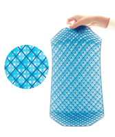 Coussin de dossier en gel TPE personnalisé OEM avec housse crochetée, chauffant et rafraîchissant, amovible, lavable, support lombaire ergonomique pour chaise