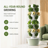 Système de culture hydroponique verticale automatique à 11 niveaux pour tour de jardinage, en matériau ABS, pour culture de légumes en intérieur/extérieur