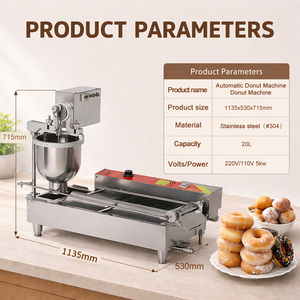 Macchina Automatica Mini per Ciambelle a Fila Singola, Friggitrice per Ciambelle, Produttore Automatico di Ciambelle OEM per Ristoranti e Panifici - Product Image 5
