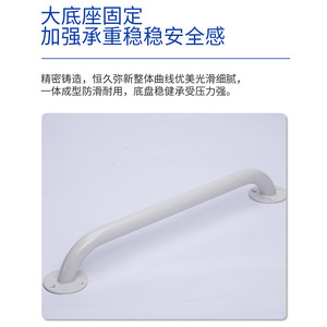<b>Grab</b> <b>Bars</b> Stainless Steel Wall Mounted Anti Slip 136 Lb Capacity For Bathroom Toilet Safety - Product Image 2