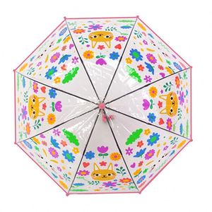 Parapluie pliant transparent à bulles en PVC POE à long manche pour femmes, avec logo personnalisé OEM, idéal pour les enfants et les promotions - Product Image 3