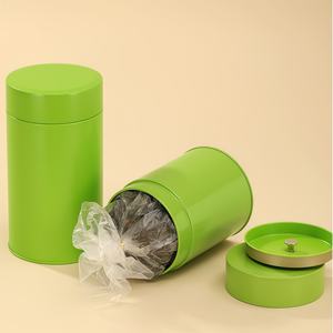 Emballage en boîte cylindrique en étain recyclable pour aliments, bonbons et café avec un design scellé imprimé personnalisé - Product Image 4