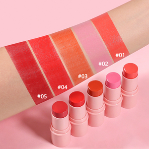 Bâton de blush crème 5 couleurs, longue tenue, imperméable, non gras, blush pour le visage hautement pigmenté, teinte pour <span class=keywords><strong>les</strong></span> <span class=keywords><strong>joues</strong></span> pour le maquillage quotidien - Product Image 2