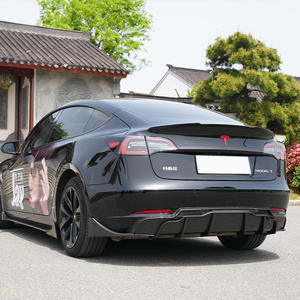 Kit carrosserie de qualité supérieure en ABS et fibre de carbone, style Jedi, pare-chocs avant, lèvre latérale, protection contre les rayures, angle pour Tesla Model 3/Y - Product Image 2