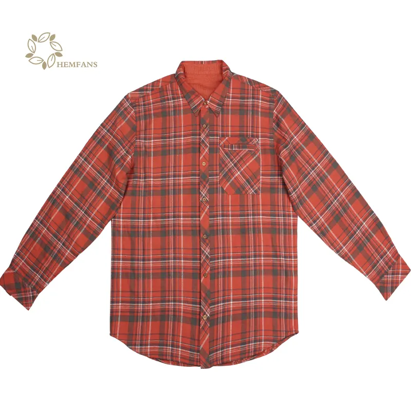 China manufacturer hotsale long sleeve hemp shirt wholesale