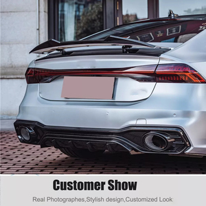 Miglior Vendita Spoiler Posteriore in Vera Fibra di Carbonio per Audi <span class=keywords><strong>A7</strong></span> C8 S7 Sedan 2019 2020 2021 2022 2023 2024 - Product Image 4
