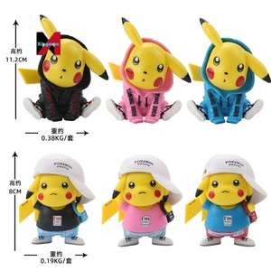 Vestito mimetico figura di Pikachu decorazione per auto modello di decorazione per torta ornamento da collezione giocattolo Desktop da regalo statua arte animale Kawaii - Product Image 2