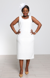 Vestidos formales elegantes para mujer, traje blanco, vestido de talla grande, ropa de mujer, trajes de iglesia para mujer, trajes de boda de talla grande para mujer - Product Image 3