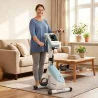 Bicicleta Estática Eléctrica Médica de ABS para Uso Doméstico, Ecológica, Máquina de Rehabilitación Física para Personas Mayores, para Interiores, MOQ 100 unidades