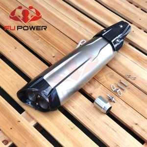 Silenciador deportivo SUS304 <span class=keywords><strong>Akrapovic</strong></span> HP Slip-on DUAL OUTLET Silenciador de escape ZIV - Product Image 2