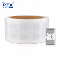 Étiquette RFID UHF UCODE X 33x18mm GS1 Gen2v2 Flexible EPC 96-208bit, Étiquette imprimable au niveau de l'article pour le commerce de détail, l'habillement, les soins de santé et l'alimentation