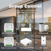 Module d'interrupteur intelligent Tuya WiFi Zigbee pour rideaux, stores et moteurs de volets roulants, contrôle par application, compatible avec Alexa, Google Home et Smart Life