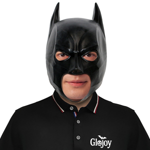Maschera in Latex Integrale di <span class=keywords><strong>Batman</strong></span>, Spaventosa per Halloween, Horror, Escape Room, Accessorio Demoniaco, Personalizzabile - Product Image 1
