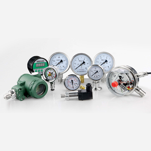 Dễ dàng cài đặt Bảng điều khiển 0-230 PSI màng loại mặt bích đo áp suất dưới gắn điện liên hệ đo áp suất - Product Image 6