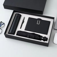 Sets de Regalo Promocionales para Empresas Náuticas, Cuaderno A5 de Tapa Dura en Cuero Cosido, Logotipo Personalizado, Caja de Regalo Corporativa para Oficina, 80 Hojas
