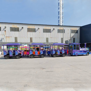 รถไฟท่องเที่ยวเชิงพาณิชย์ รถไฟไร้รางสำหรับสถานที่ท่องเที่ยว รถไฟไฟฟ้าเชิงพาณิชย์ ผู้ผลิตเครื่องเล่นสวนสนุก - Product Image 6
