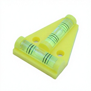 Niveau à bulle en plastique en forme de T, mini niveau à bulle à double axe avec trou de fixation sur la base - Product Image 3