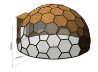 La plupart de tente extérieure de dôme de glamping d'igloo en verre populaire, dôme géodésique