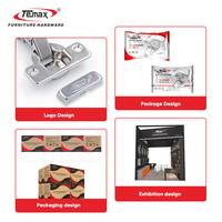 Temax Vente Chaude Hydraulique 3D Réglable Soft Close Charnières Charnières De Porte D'armoire Pour Les Raccords De Meubles De Cuisine