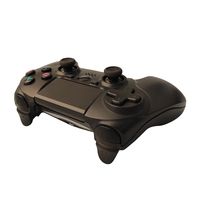 GAMINJA Contrôleur privé à double choc Manette de jeu sans fil avec bouton Turbo Moteur de vibration et boutons tactiles pour PS4