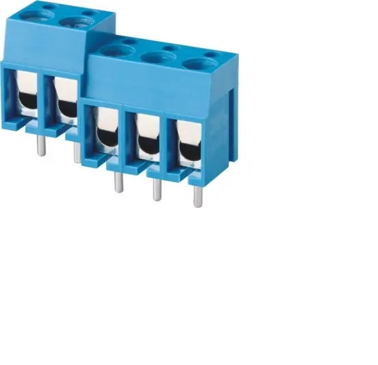 הנמכר ביותר בתפזורת זול חשמל PCB בורג הדקי (WJ300-5.0) כחול רדיד מהדק מודולרי תאורה מחבר