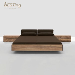 Muebles de diseño moderno para el hogar, caja de madera <span class=keywords><strong>suspendida</strong></span> para loft, tamaño queen, <span class=keywords><strong>cama</strong></span> doble - Product Image 1