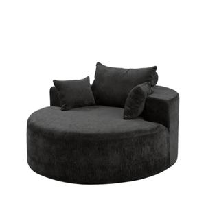 हॉट सेलिंग राउंड लिविंग रूम फर्नीचर अवकाश सोफा आलसी लोग उच्च घनत्व वाले फोम सोफे नरम और आरामदायक - Product Image 1