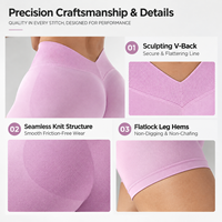 Shorts de yoga côtelés sans couture pour femmes, shorts de sport et de cyclisme, contrôle abdominal, extensibles dans quatre directions, en nylon extensible