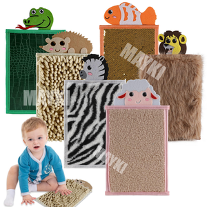 Juguetes Educativos Preescolares, Baldosas de Reconocimiento de Animales, Equipo de Juego Táctil, Almohadillas Texturizadas, Tapetes Sensoriales de Fieltro para Niños Autistas - Product Image 2