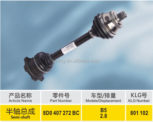 เพลาขับยี่ห้อ KLG เพลาขับครึ่งเพลาเพลาครึ่งเพลาเพลาเพลา CV เพลาขับสำหรับโฟล์คสวาเกน <span class=keywords><strong>B5</strong></span> GP 2.8 8D0 407 271BC - Product Image 2