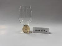 Raymond loodvrij kristallen gekleurd landelijke design rode wijnglas handgeblazen gele bubbel voor voet 540ml bruiloft huis bar