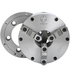 Mandrin de tour auto-centrant à trois mors Zhonghuan K11325C/A26 avec mors séparables, taille conique MT3 - Product Image 1