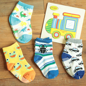 Personalizado antideslizante niños <span class=keywords><strong>niño</strong></span> no Skid tobillo <span class=keywords><strong>calcetines</strong></span> del bebé con puños - Product Image 2