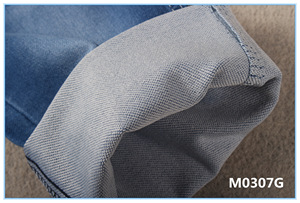 Doble desgaste denim Pantalones vaqueros de tela de peso ligero de alta calidad costo eficaz y mejor venta - Product Image 3