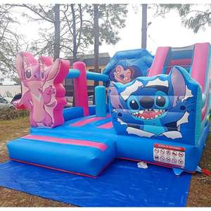 Castillo Inflable Stitch para Niños, Tobogán Azul, Combo de Castillo Inflable de PVC, Jumper HUAAOTOYS con Certificación CE, 5m X 5m, 3 Años de Garantía - Product Image 5