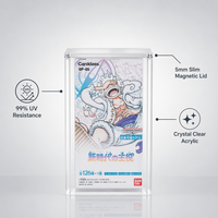 Étui magnétique ultra-fin en acrylique de 5 mm - Protection UV transparente pour paquets de boosters TCG